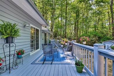 Lovely one story home with a beautiful level yard with mature on Wildcat Cliffs Country Club in North Carolina - for sale on GolfHomes.com, golf home, golf lot