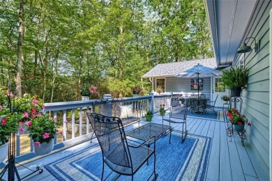 Lovely one story home with a beautiful level yard with mature on Wildcat Cliffs Country Club in North Carolina - for sale on GolfHomes.com, golf home, golf lot
