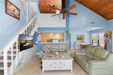 Gorgeous three bedroom three bath fully furnished unit offers a on Ocean Club At the Hutchinson Island Beach Resort in Florida - for sale on GolfHomes.com, golf home, golf lot