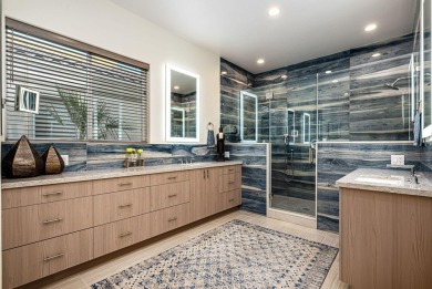 Experience luxury desert living in this impeccably remodeled on Mountain View Country Club in California - for sale on GolfHomes.com, golf home, golf lot