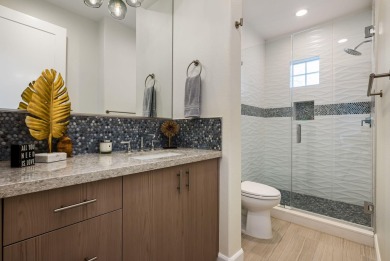 Experience luxury desert living in this impeccably remodeled on Mountain View Country Club in California - for sale on GolfHomes.com, golf home, golf lot