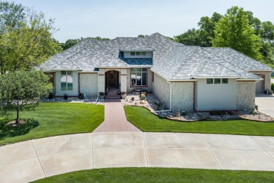 PRICE REDUCED... Gorgeous views, full brick and stone on Cherry Oaks Golf Course in Kansas - for sale on GolfHomes.com, golf home, golf lot