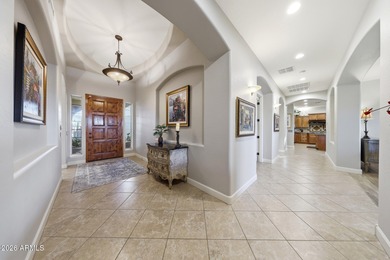 Experience elevated desert living in this exceptional TW Lewis on Estrella Mountain Ranch Golf Course in Arizona - for sale on GolfHomes.com, golf home, golf lot