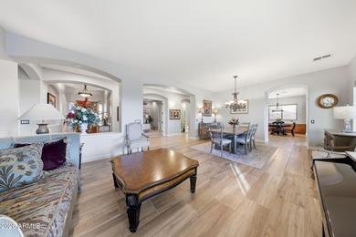 Experience elevated desert living in this exceptional TW Lewis on Estrella Mountain Ranch Golf Course in Arizona - for sale on GolfHomes.com, golf home, golf lot