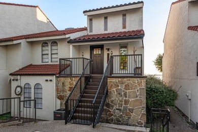 Stunning WATERFRONT townhome in a Mediterranean Style, gated on Lakeside Village Golf Course in Texas - for sale on GolfHomes.com, golf home, golf lot