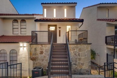Stunning WATERFRONT townhome in a Mediterranean Style, gated on Lakeside Village Golf Course in Texas - for sale on GolfHomes.com, golf home, golf lot