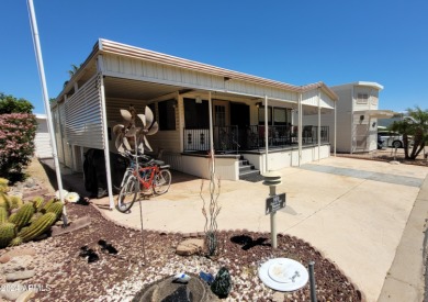 Happy Trails 2 BR 2 BA Park Model with extended AZ room on Great Eagle Golf Club in Arizona - for sale on GolfHomes.com, golf home, golf lot