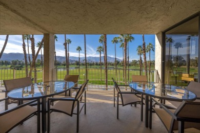 Upon entering this beautifully two-bedroom, two-bath condo on Desert Island Golf and Country Club in California - for sale on GolfHomes.com, golf home, golf lot