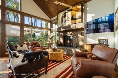 Not your typical Jackson Hole Golf and Tennis cabin! This unique on Jackson Hole Golf and Tennis Club in Wyoming - for sale on GolfHomes.com, golf home, golf lot