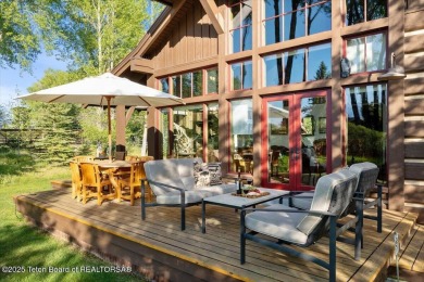 Not your typical Jackson Hole Golf and Tennis cabin! This unique on Jackson Hole Golf and Tennis Club in Wyoming - for sale on GolfHomes.com, golf home, golf lot