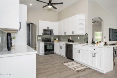 Welcome to this beautiful three bedroom, completely remodeled in on Eagles Nest at Pebble Creek in Arizona - for sale on GolfHomes.com, golf home, golf lot