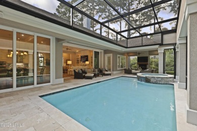 Elegant 4BR/4BA custom home on one of the largest lots in on Berkeley Hall Golf Club in South Carolina - for sale on GolfHomes.com, golf home, golf lot
