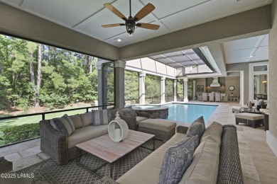 Elegant 4BR/4BA custom home on one of the largest lots in on Berkeley Hall Golf Club in South Carolina - for sale on GolfHomes.com, golf home, golf lot