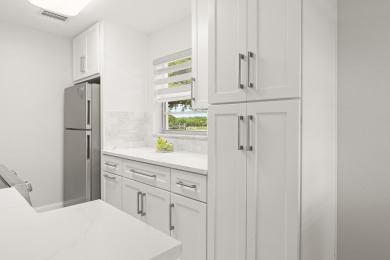 Charming, light-filled 1BR/1.5BA first-floor end unit nestled in on The American Golf Club in Florida - for sale on GolfHomes.com, golf home, golf lot