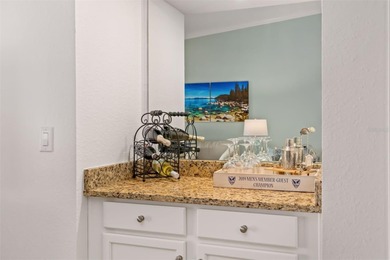 As the sign says, *Life is better on the Lanai* - this is THE on Lakewood National Golf Club in Florida - for sale on GolfHomes.com, golf home, golf lot