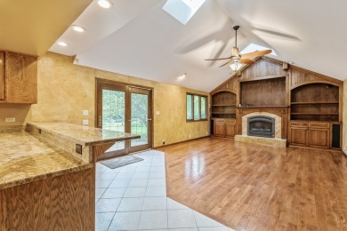 This unique custom-built Tudor-style home offers stunning views on Wedgewood Golf Course in Illinois - for sale on GolfHomes.com, golf home, golf lot