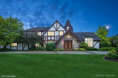 This unique custom-built Tudor-style home offers stunning views on Wedgewood Golf Course in Illinois - for sale on GolfHomes.com, golf home, golf lot