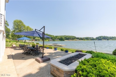 Live the lakefront dream at this exceptional 4-bedroom, 5.5-bath on Lake Mohawk Golf Club in Ohio - for sale on GolfHomes.com, golf home, golf lot