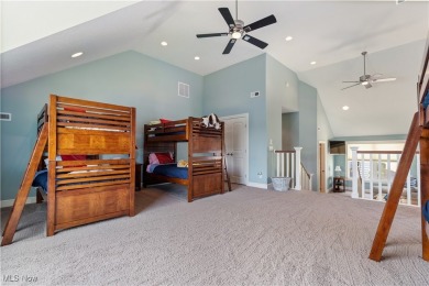 Live the lakefront dream at this exceptional 4-bedroom, 5.5-bath on Lake Mohawk Golf Club in Ohio - for sale on GolfHomes.com, golf home, golf lot