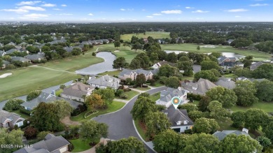 Elegant 4BR/2.5BA brick home in Landfall with private pond views on Country Club of Landfall in North Carolina - for sale on GolfHomes.com, golf home, golf lot