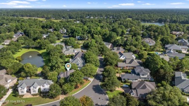 Elegant 4BR/2.5BA brick home in Landfall with private pond views on Country Club of Landfall in North Carolina - for sale on GolfHomes.com, golf home, golf lot