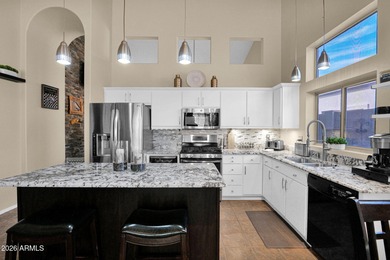 Lovely single-level home with private pool is for sale in the on Las Sendas Golf Club in Arizona - for sale on GolfHomes.com, golf home, golf lot