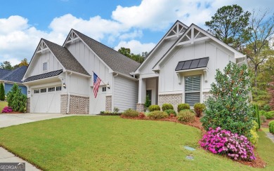 DUNWOODY Model  Covered front porch with brick elevation.  This on Chateau Elan Golf Club  in Georgia - for sale on GolfHomes.com, golf home, golf lot