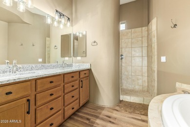 Nestled on a prestigious award-winning golf course w/ amazing on Gold Canyon Golf Resort  in Arizona - for sale on GolfHomes.com, golf home, golf lot