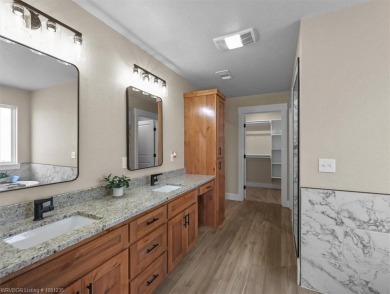 Step into this warm and charming BRAND NEW Construction Home on on Wolf Ridge Golf Course in Oklahoma - for sale on GolfHomes.com, golf home, golf lot