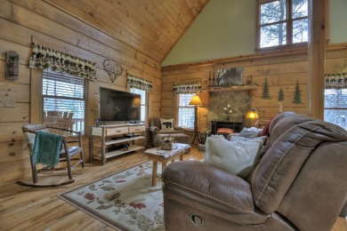 FURNISHED CABIN!!  Charming 3-Bedroom, 3-Bath Log Cabin in the on White Path Golf Club in Georgia - for sale on GolfHomes.com, golf home, golf lot