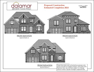 Proposed Construction.  Dalamar Homes presents the Oreti Floor on Houston Oaks Golf Course in Kentucky - for sale on GolfHomes.com, golf home, golf lot