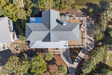 AWE-INSPIRING VIEWS! This like new home (completed in 2023) has on Bald Head Island Golf Club in North Carolina - for sale on GolfHomes.com, golf home, golf lot
