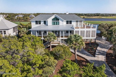 AWE-INSPIRING VIEWS! This like new home (completed in 2023) has on Bald Head Island Golf Club in North Carolina - for sale on GolfHomes.com, golf home, golf lot