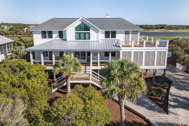 AWE-INSPIRING VIEWS! This like new home (completed in 2023) has on Bald Head Island Golf Club in North Carolina - for sale on GolfHomes.com, golf home, golf lot