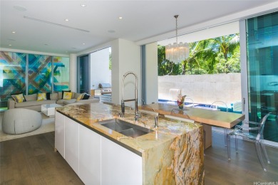 A remarkably private 4 bedroom, two-level home with its own 2 on Ala Wai Golf Course in Hawaii - for sale on GolfHomes.com, golf home, golf lot