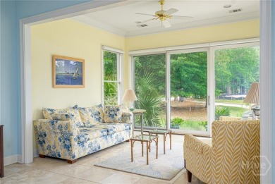Located only a minute from the Oakridge gate, this custom stucco on The Landings Club - Marshwood in Georgia - for sale on GolfHomes.com, golf home, golf lot