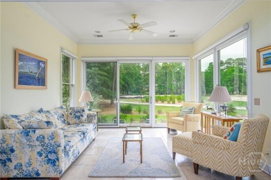 Located only a minute from the Oakridge gate, this custom stucco on The Landings Club - Marshwood in Georgia - for sale on GolfHomes.com, golf home, golf lot