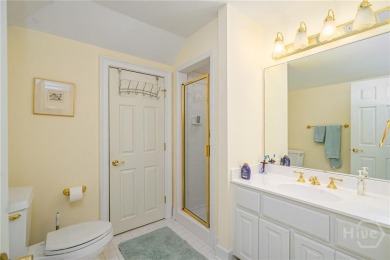 Located only a minute from the Oakridge gate, this custom stucco on The Landings Club - Marshwood in Georgia - for sale on GolfHomes.com, golf home, golf lot