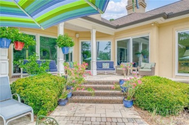 Located only a minute from the Oakridge gate, this custom stucco on The Landings Club - Marshwood in Georgia - for sale on GolfHomes.com, golf home, golf lot