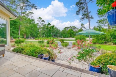 Located only a minute from the Oakridge gate, this custom stucco on The Landings Club - Marshwood in Georgia - for sale on GolfHomes.com, golf home, golf lot