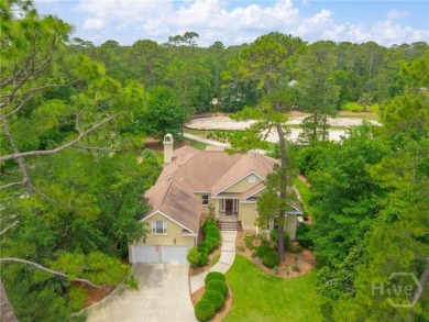 Located only a minute from the Oakridge gate, this custom stucco on The Landings Club - Marshwood in Georgia - for sale on GolfHomes.com, golf home, golf lot