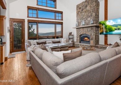Spacious, warm, and sunny, fully furnished mountain decor home on Eagle Vail Golf Course in Colorado - for sale on GolfHomes.com, golf home, golf lot