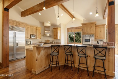 Spacious, warm, and sunny, fully furnished mountain decor home on Eagle Vail Golf Course in Colorado - for sale on GolfHomes.com, golf home, golf lot