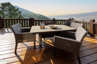 Spacious, warm, and sunny, fully furnished mountain decor home on Eagle Vail Golf Course in Colorado - for sale on GolfHomes.com, golf home, golf lot