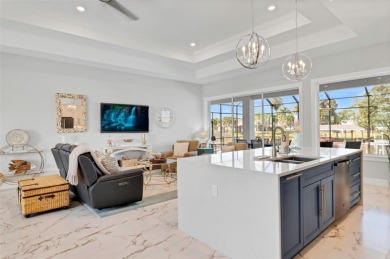 The ultimate saltwater lifestyle awaits in this like-new 2021 on Palm Harbor Golf Club in Florida - for sale on GolfHomes.com, golf home, golf lot