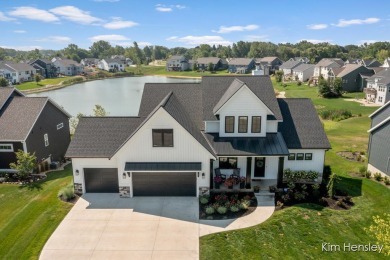 Welcome to your forever home. This immaculate modern farmhouse on The Links At Rolling Meadows in Michigan - for sale on GolfHomes.com, golf home, golf lot