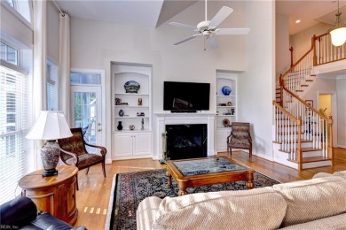 Set against a serene, park-like backdrop with a long view of the on The Tradition Golf Club At Stonehouse in Virginia - for sale on GolfHomes.com, golf home, golf lot