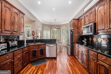 STUNNING BRICK HOME beautifully maintained and nestled on 2.65 on The Orchard Golf and Country Club in Georgia - for sale on GolfHomes.com, golf home, golf lot