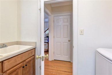 Set against a serene, park-like backdrop with a long view of the on The Tradition Golf Club At Stonehouse in Virginia - for sale on GolfHomes.com, golf home, golf lot