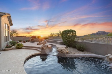 Sweeping City Light, Sunset, & Mountain VIEWS surround this on Sanctuary Golf Course At WestWorld in Arizona - for sale on GolfHomes.com, golf home, golf lot